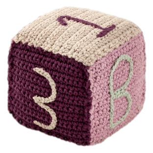 Image of Pebble Rammelaar – Speelblok organic paars