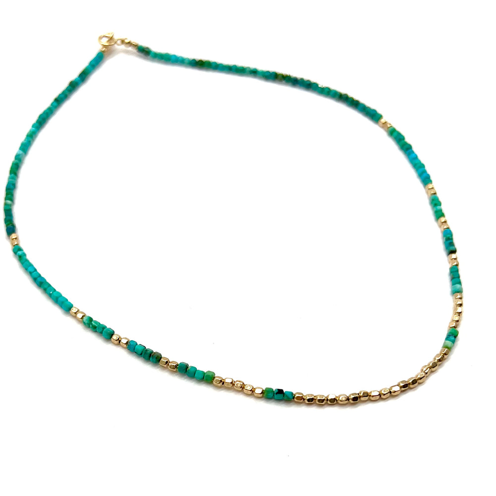
            
                Load image into Gallery viewer, African Turquoise Layering Necklace
            
        