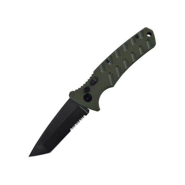 2-Pack: 4.75" Spring Assisted Automatic Knife with Tanto Blade