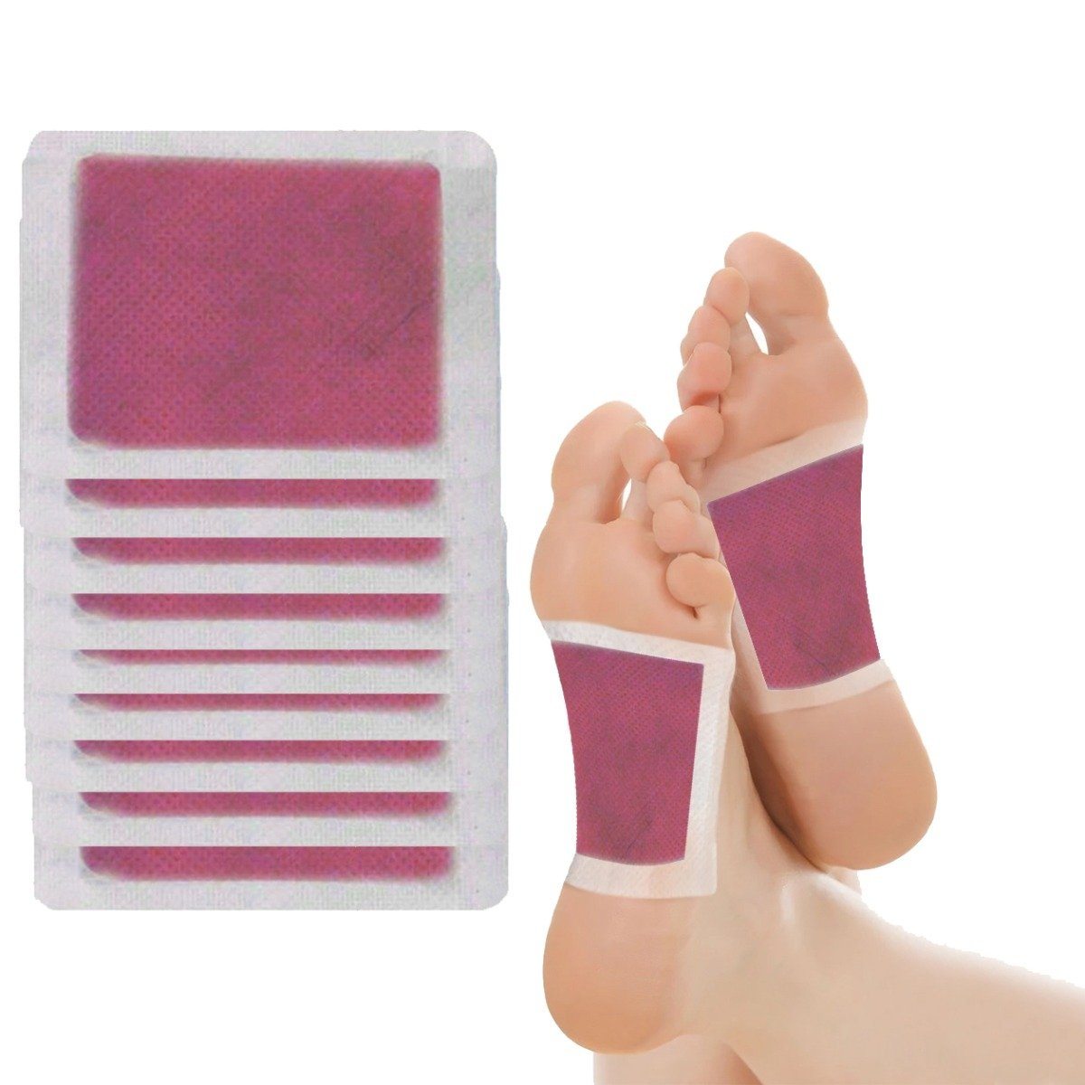 10-Pack: Detoxifying Scented Bamboo Foot Pads
