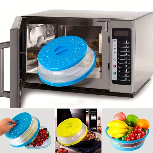 2 Microwave Hovering Anti Splattering Magnetic Food Lid Cover Guard - Microwave  Splatter Lid with Steam Vents & Microwave Safe Magnets - Dishwasher Safe &  Sticks To The Top Of Your Microwave 