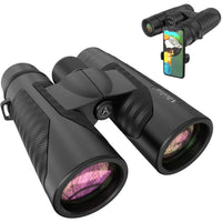 12x42 HD Binoculars for Adults with Universal Phone Adapter