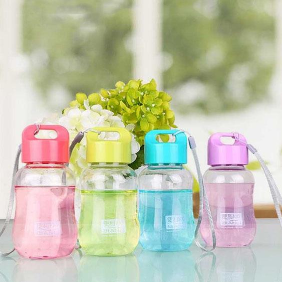 16.2oz Leak-proof Kids Water Bottle with Straw Push Button