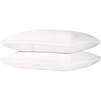 2-Pack: DownSupply Firm Gusseted Gel Fiber Pillows / Standard