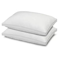 2-Pack: Ella Jayne Gusset Allergy Resistant Down-Like Fiber Pillows / Standard