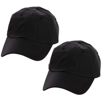 2-Pack: Kombi Xcap Hats with Retractable Sunglass Holder / Black