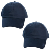 2-Pack: Kombi Xcap Hats with Retractable Sunglass Holder / Navy Blue