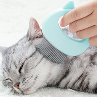 2-Pack: Pet Hair Removal And Massaging Shell Comb Brush For Grooming And Shedding
