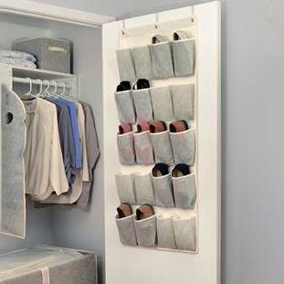 20-Pocket Shoe Organizer / Beige