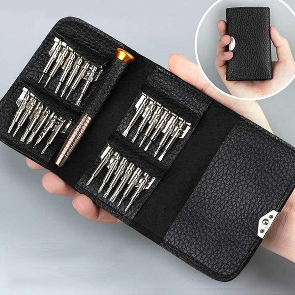 25-in-1 Multi-Purpose Precision Screwdriver Wallet Kit Repair Tools Home Essentials - DailySale