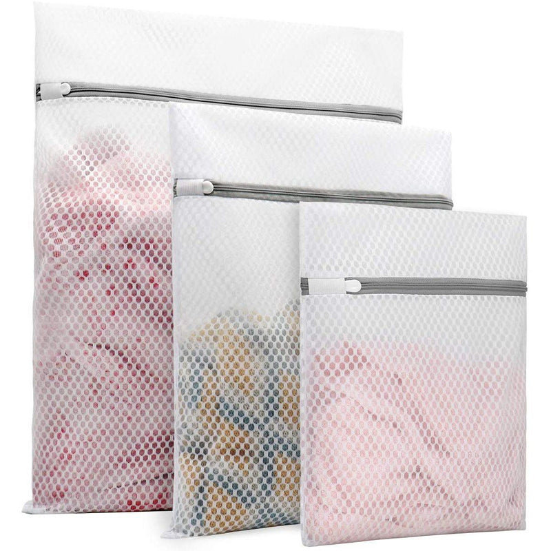 3-Pack: Durable Honeycomb Mesh Laundry Bags