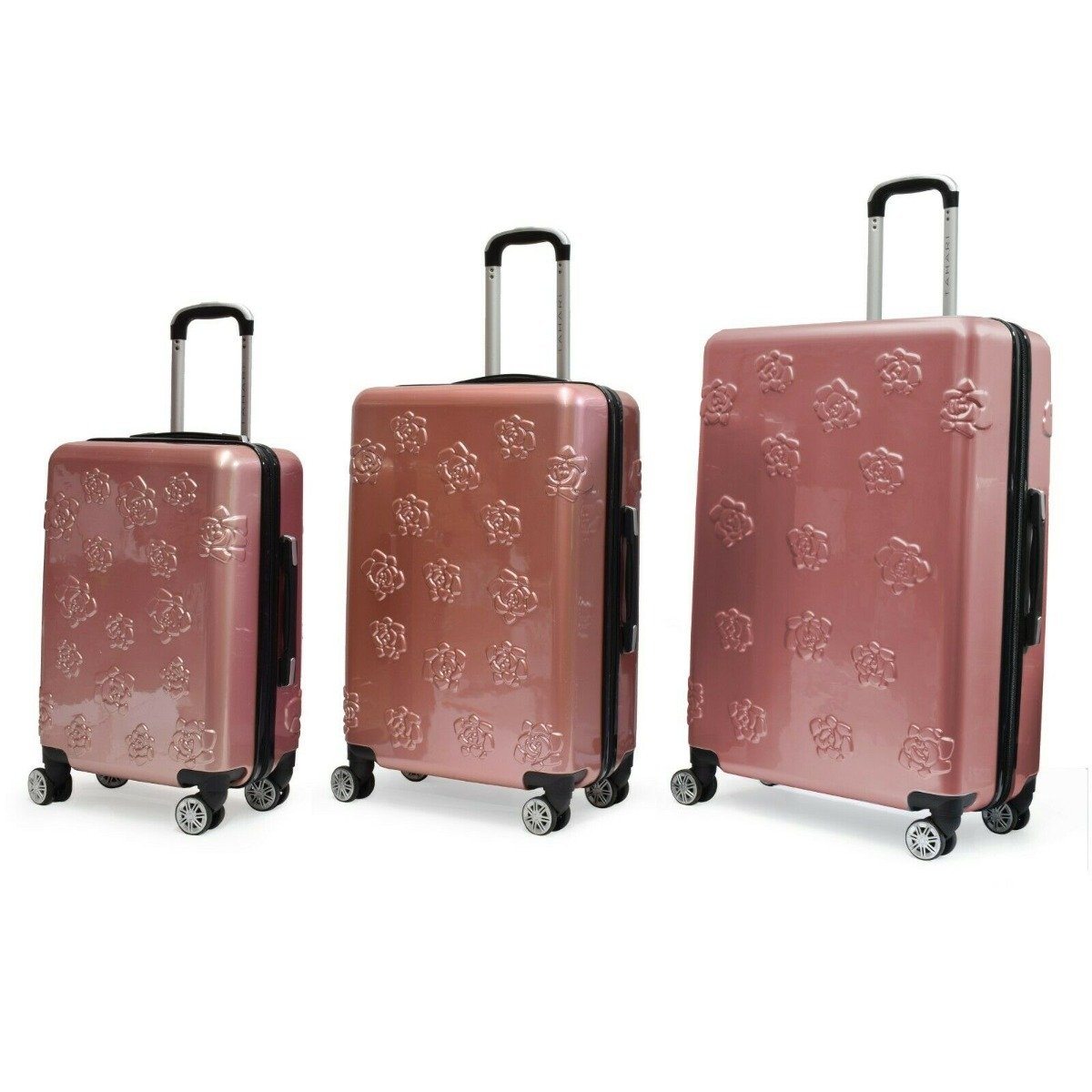 Tahari New York 3D Embossed Rose Lightweight Luggage Set