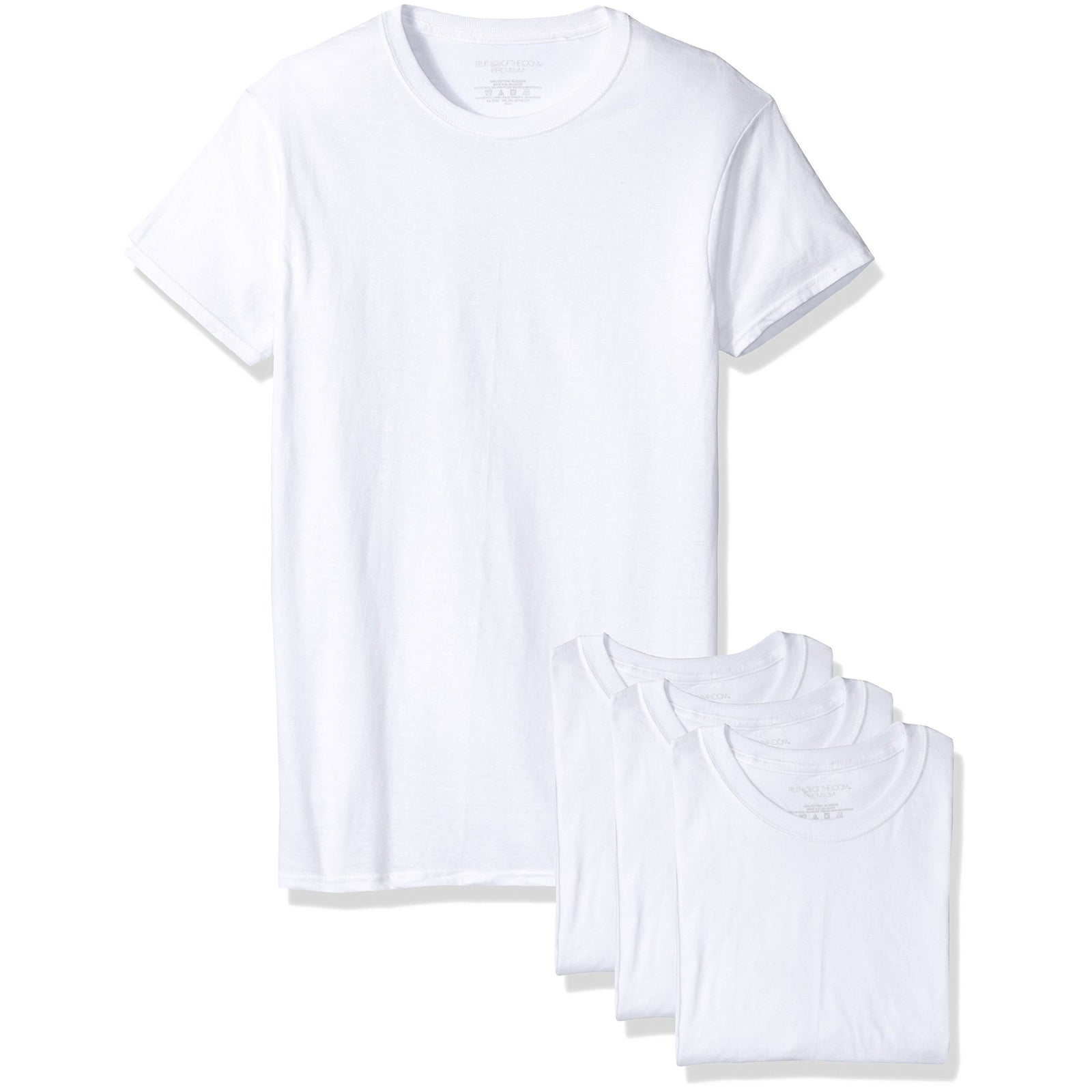 4-Pack: Fruit Of The Loom Mens T Shirt 100% Cotton White