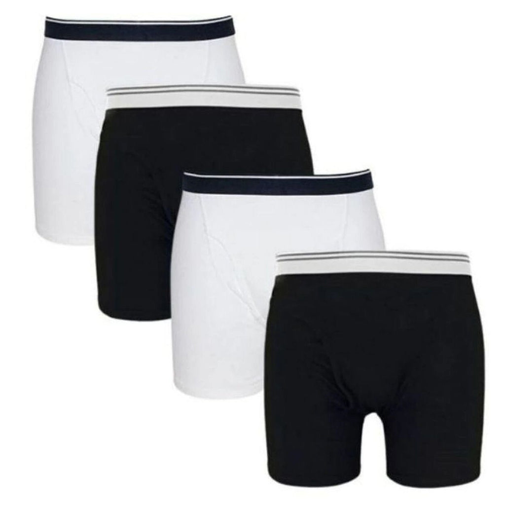 4-Pack: Men's Cotton Stretch Boxer Briefs