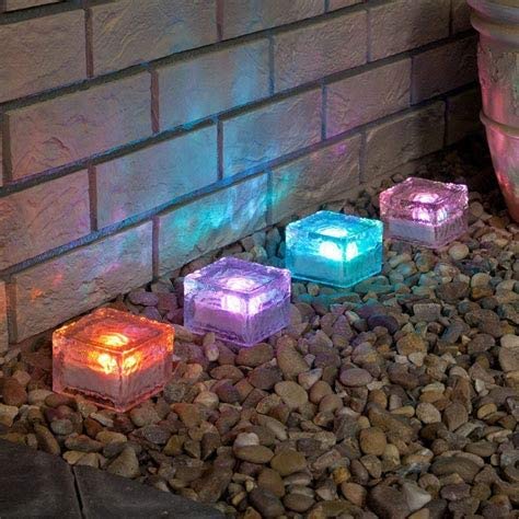 solar lights for brick walls