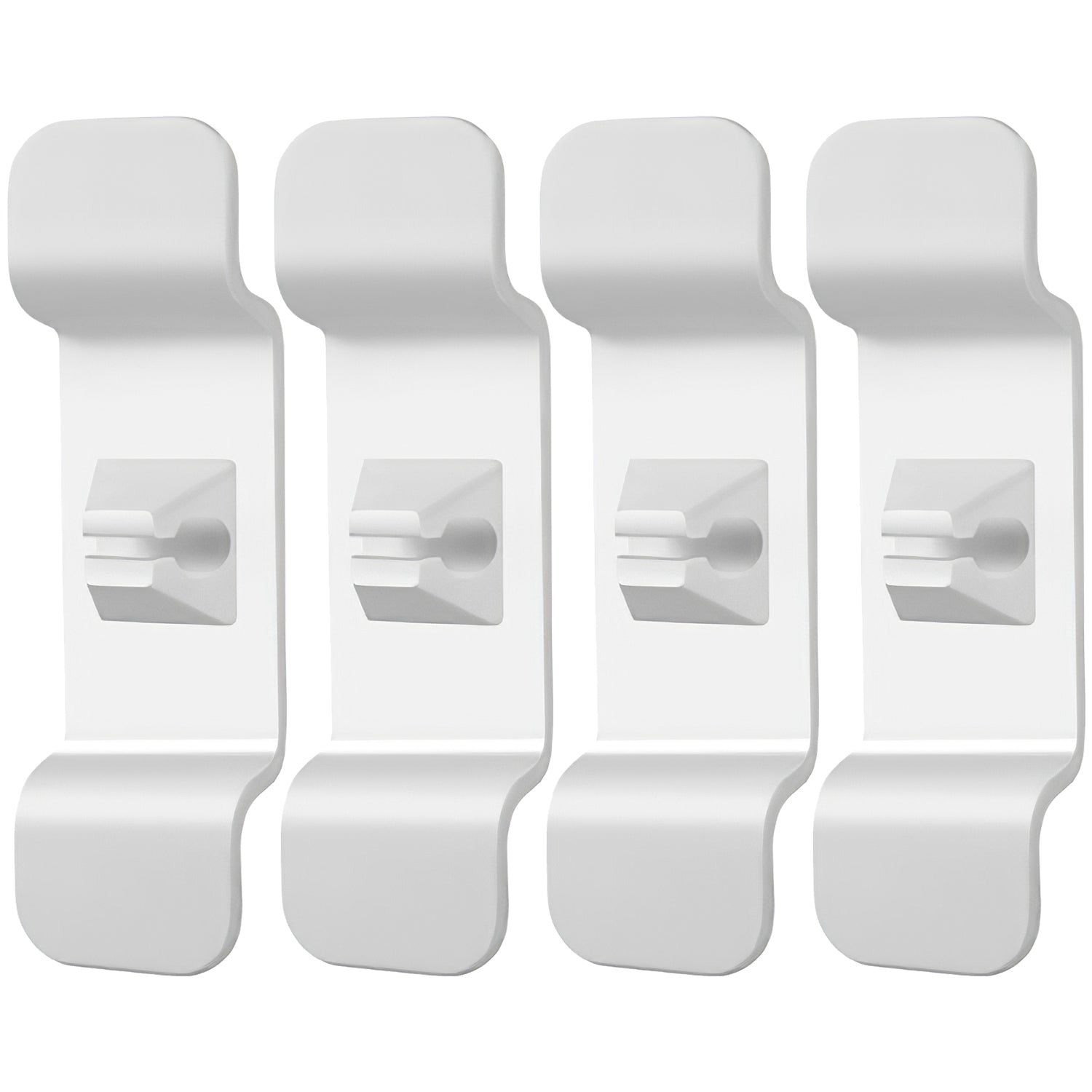 4-Piece: Cord Organizers Self-Adhesive Appliances Cord Holder / White