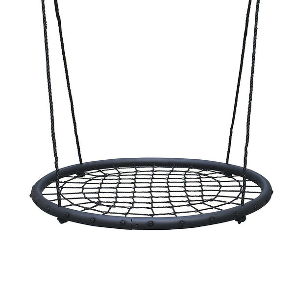 40 in Outdoor Tree Swing Hanging Rope Tire Saucer Seat Yard Mat