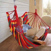 440lbs Hanging Hammock with 2 Pillows / Red