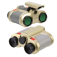 4x30 Kid Toy Night Vision Binoculars with Pop-Up LED Light