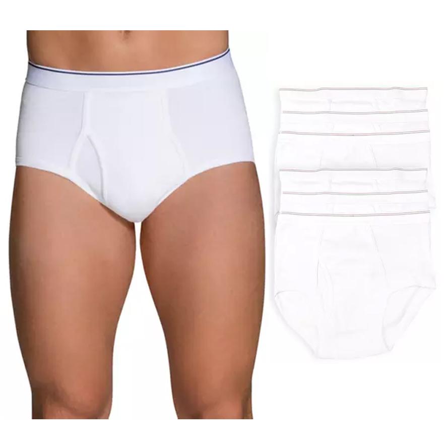 Image of 6-Pack: Men's Classic White Cotton Brief Underwear