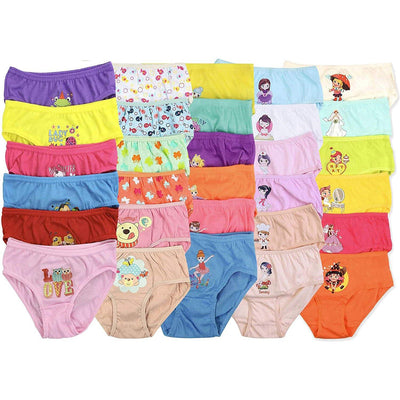 6-Pack: Kids' Mystery Cotton Bikini Panties / Medium