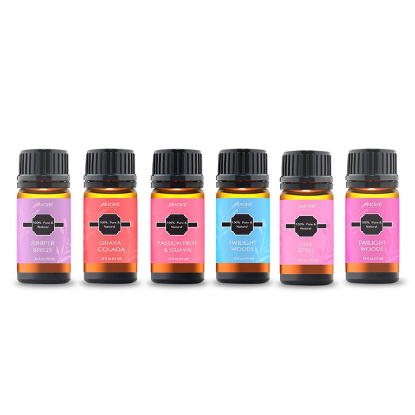10-Pack: Fruity Fragrance Premium Aromatherapy Diffuser Oils Set