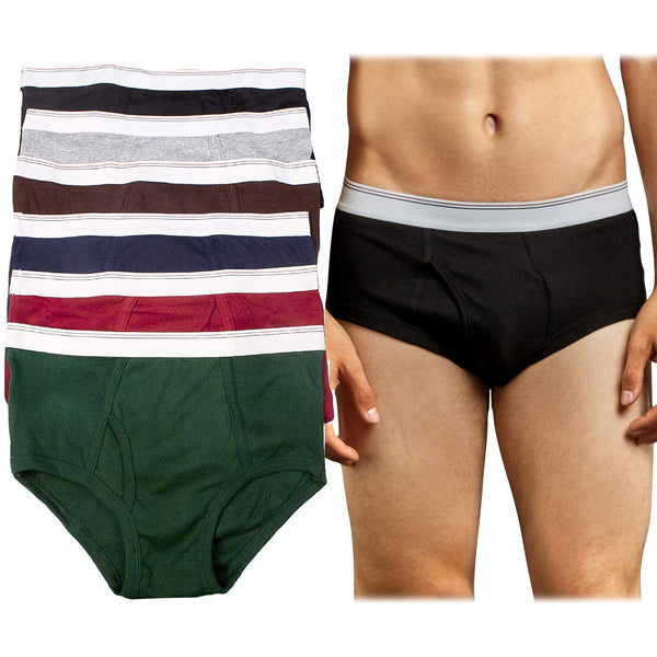 6-Pack: Men's Plaid Premium Cotton Woven Boxer Shorts