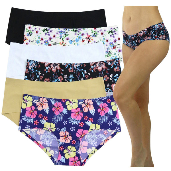 6-Pack: Women's Slick and Slimming High Waisted Laser Cut Panties