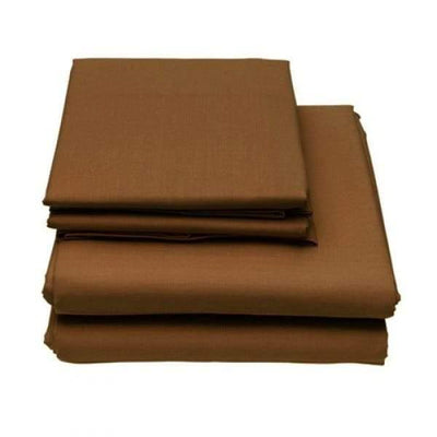 6-Piece Set: Egyptian Comfort 1600 Count Deep Pocket Bed Sheets / Brown / Queen