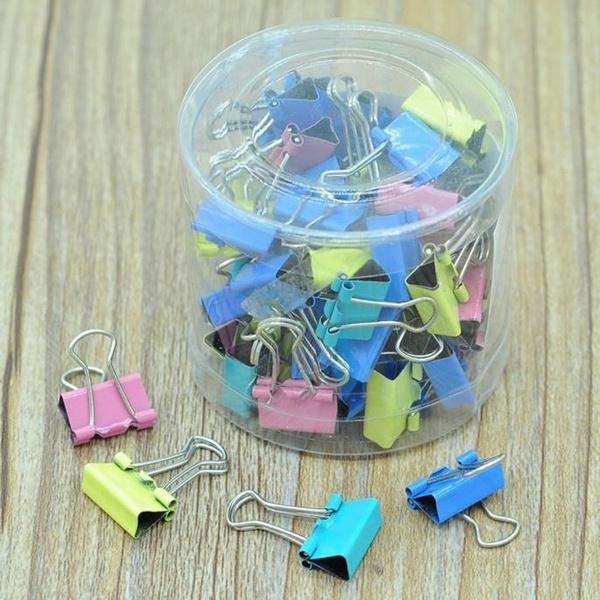 60-Pieces: 15mm Colorful Metal Paper File Ticket Binder Clips Everything Else - DailySale