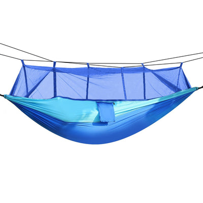 600lbs Load 2 Persons Hammock with Mosquito Net / Blue
