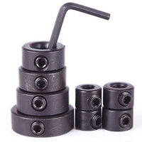 8-Pieces Set: Woodworking Drill Bit Depth Stop Collars Ring Positioner