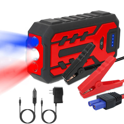 Car Jump Starter Booster with 4 Modes LED Flashlight