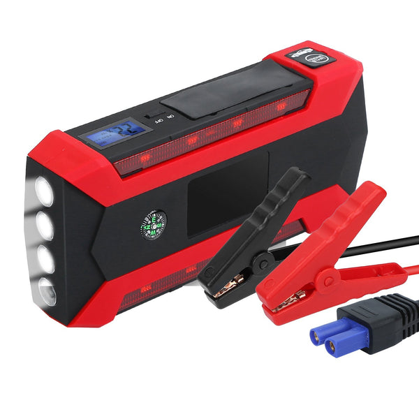 Car Jump Starter Booster with LCD Screen 4 Modes LED Flashlight Automotive - DailySale