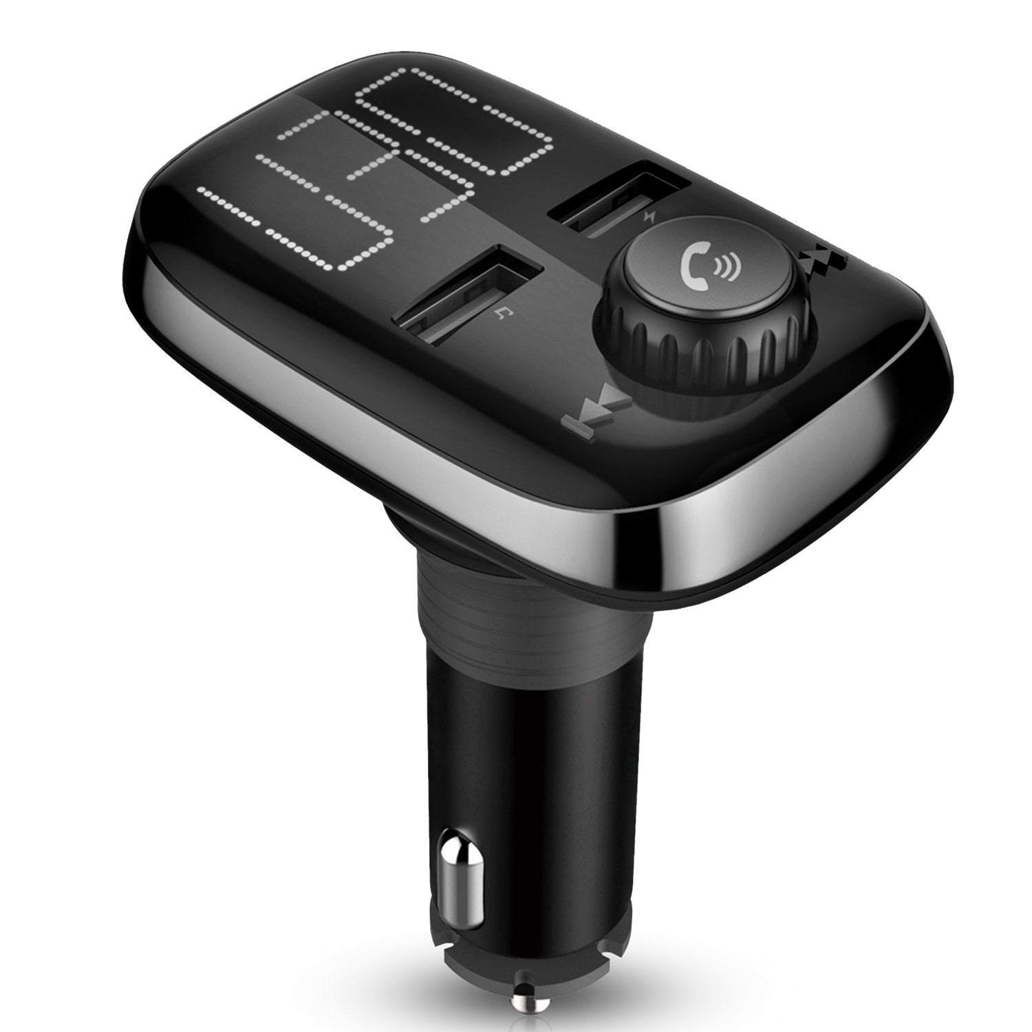 Image of Car Wireless FM Transmitter Dual USB Charger