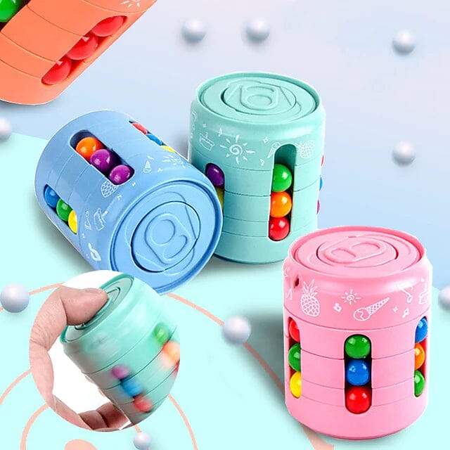 Coke Rubik's Cube Fingertip Rotating Roller Toy