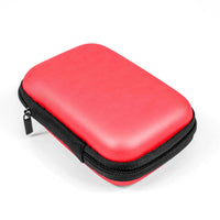 Compact Electronics Accessories Cable Organizer Case / Red