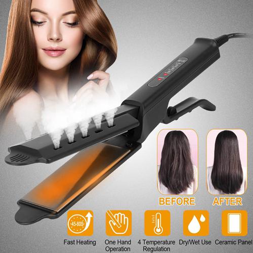 Electric Hair Straightener with 4 Temperature Adjustment Beauty & Personal Care - DailySale