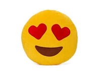 Emoticon Plush Decorative Pillows - Assorted Styles / Heart Eyes