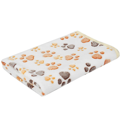 Fluffy Dog Cat Blanket / White / Large