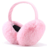 Foldable Faux Fur Warm Earmuffs / Pink