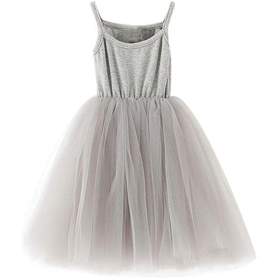 Girls' Lace Vintage Dress / Gray / 3-4 T
