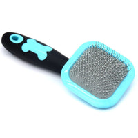 Glendan Dog Brush & Cat Brush - Slicker Pet Grooming Brush / Blue / Small
