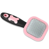 Glendan Dog Brush & Cat Brush - Slicker Pet Grooming Brush / Pink / Small