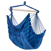 Hammock Hanging Chair Canvas with 2 Pillows / Blue