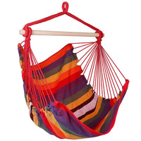 Hammock Hanging Chair Canvas with 2 Pillows / Red
