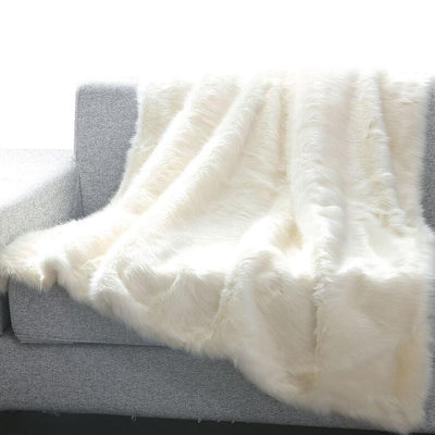 Heavy Faux Fur Throw Blanket-Assorted Styles / Type 4