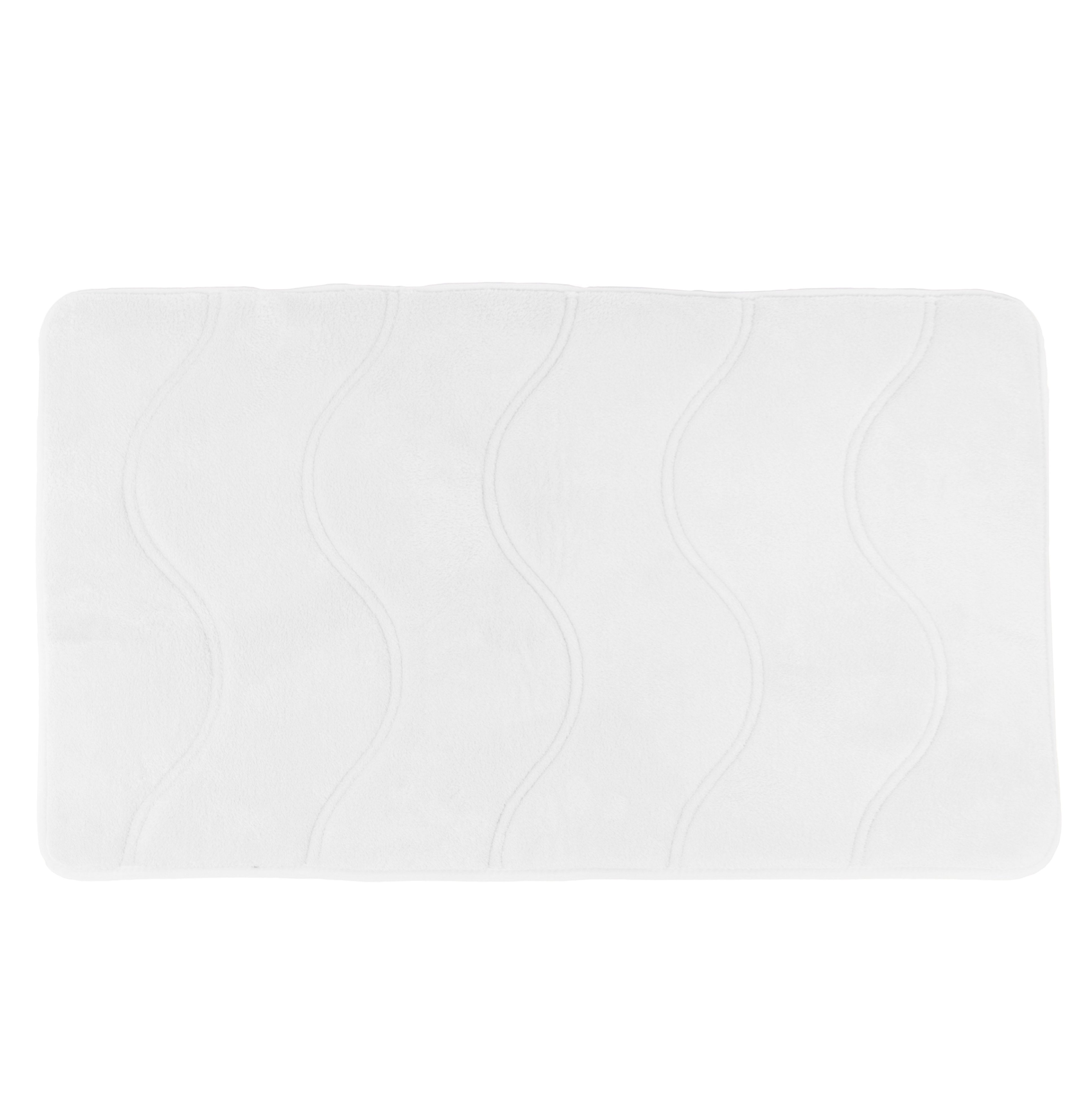 Genteele Memory Foam Bath Mat Non Slip Absorbent Super Cozy Velvet Bathroom