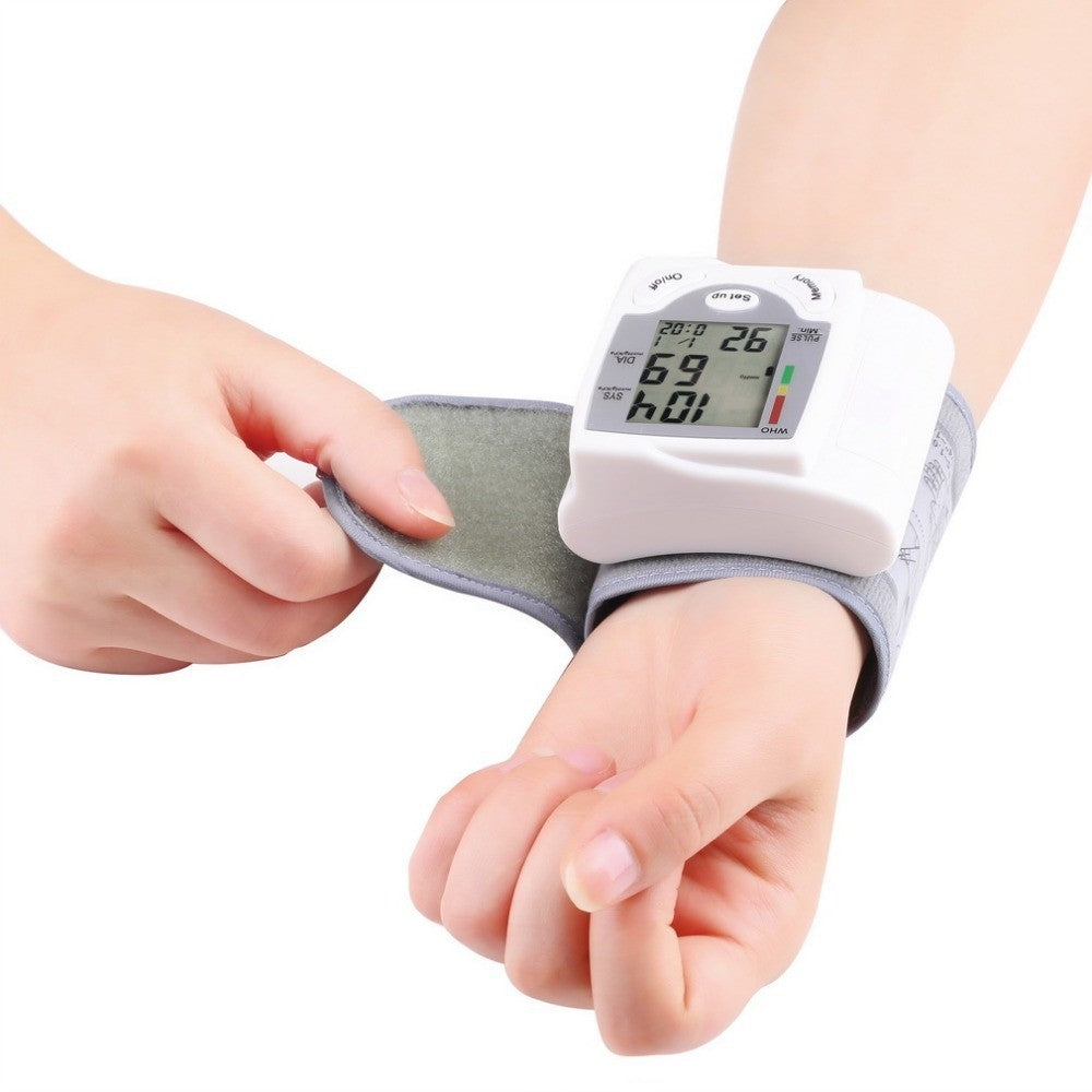 Automatic Digital Wrist Cuff Blood Pressure Monitor