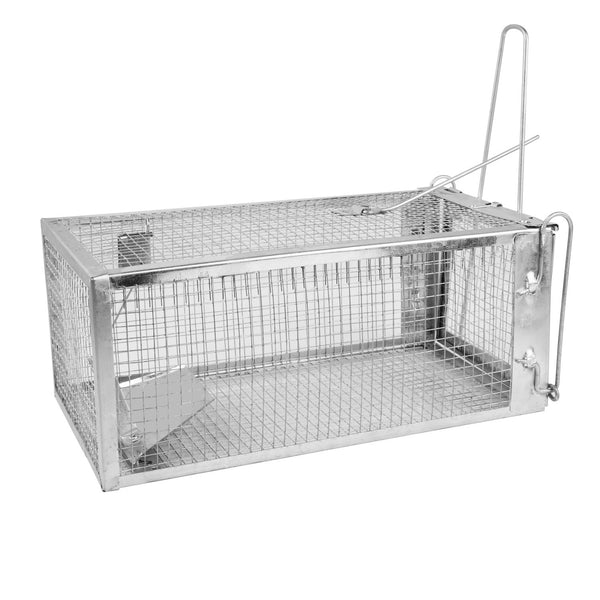 Dropship Foldable Rat Trap Cage Humane Live Rodent Trap Cage Galvanized  Iron Mice Mouse Control Bait Catch With Detachable L Shaped Rod to Sell  Online at a Lower Price